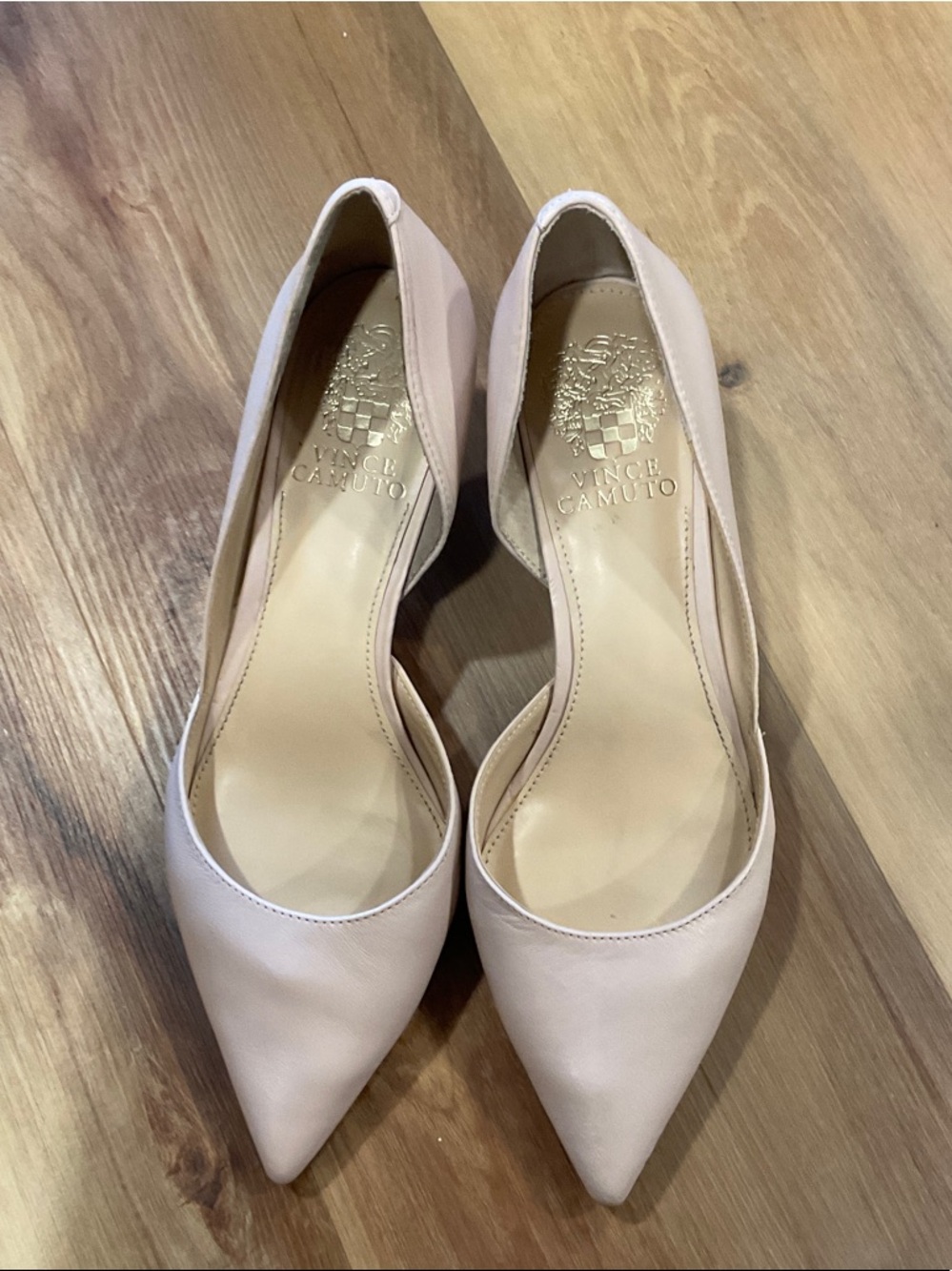 Vince Camuto Blush Pink Pointed-Toe D'Orsay Pumps